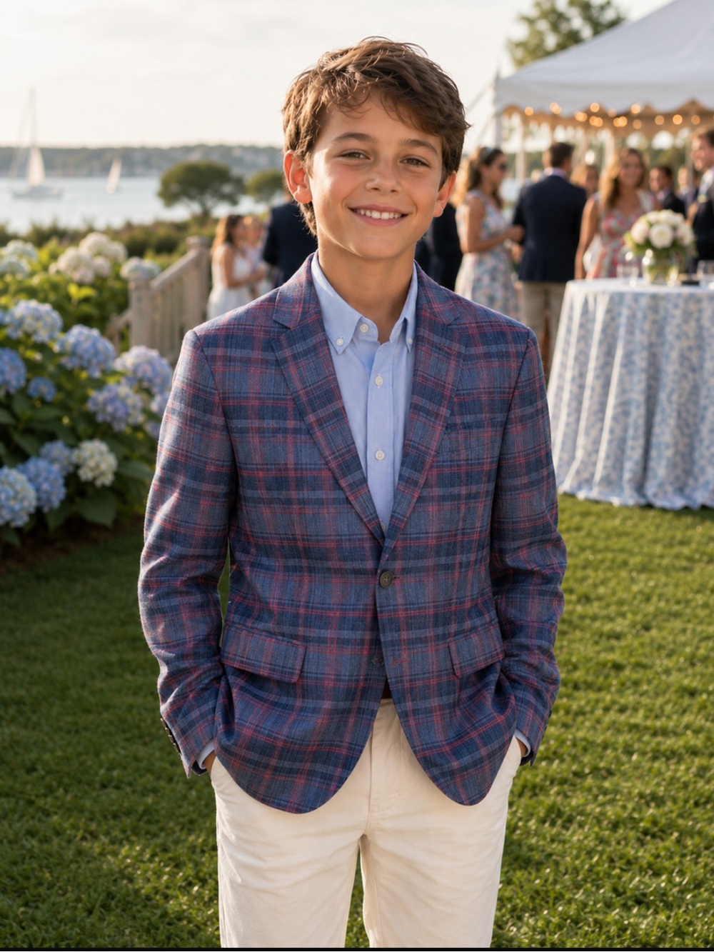 NWT Lauren Ralph Lauren Boys Linen Blend Blazer Preppy‎ Classic Wedding Easter